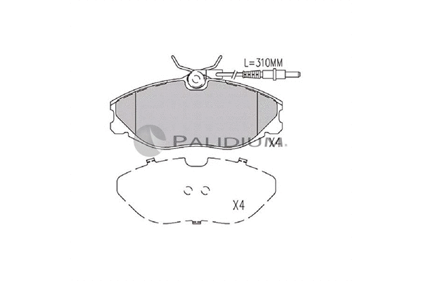Brake Pad Set, disc brake (P1-1264)