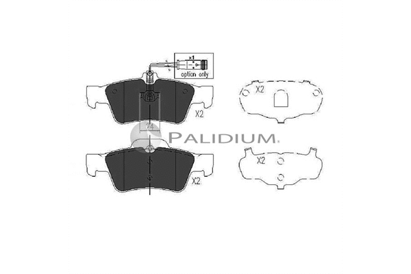 Brake Pad Set, disc brake (P1-1059)