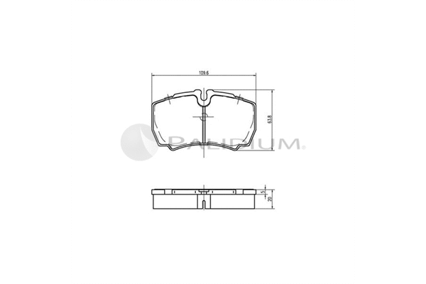 Brake Pad Set, disc brake (P1-1209)