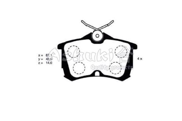 Brake Pad Set, disc brake (H026-21)