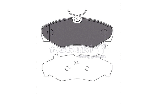 Brake Pad Set, disc brake (N009-58)