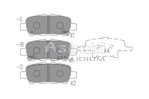 Brake Pad Set, disc brake (N009-96)