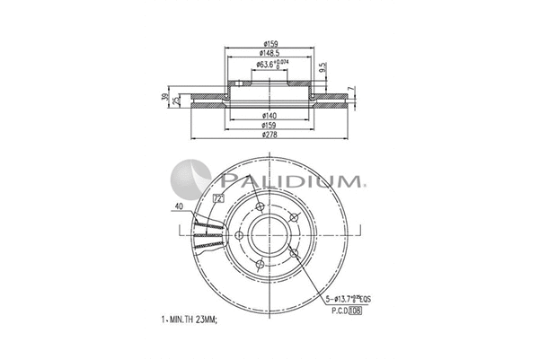 Brake Disc (P330-013)