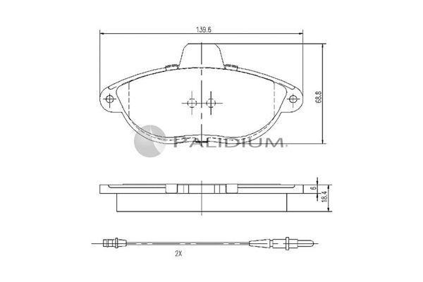 Brake Pad Set, disc brake (P1-1269)