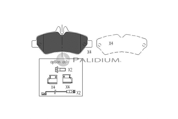 Brake Pad Set, disc brake (P1-1051)
