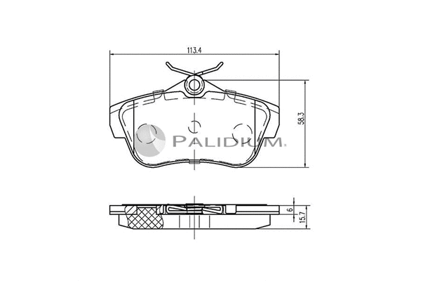 Brake Pad Set, disc brake (P1-1178)