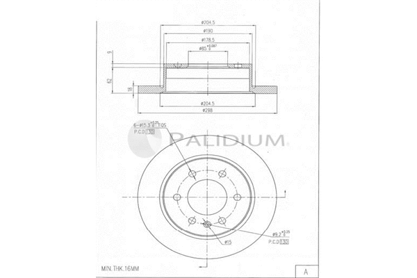 Brake Disc (P331-150)