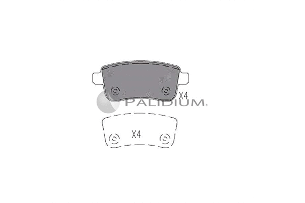 Brake Pad Set, disc brake (P1-1114)