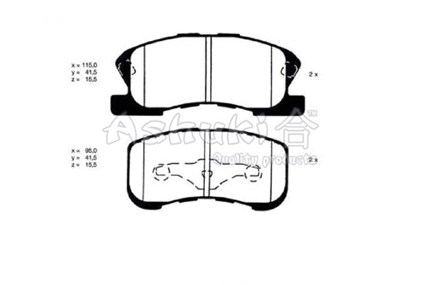 Brake Pad Set, disc brake (D091-40)