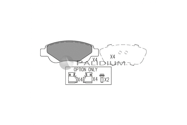 Brake Pad Set, disc brake (P1-1024)