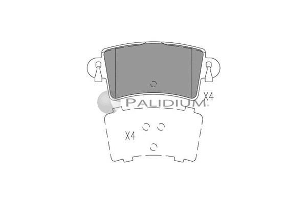 Brake Pad Set, disc brake (P1-1042)