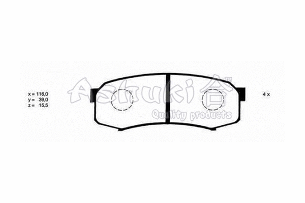 Brake Pad Set, disc brake (T114-20)