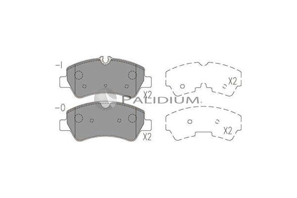 Brake Pad Set, disc brake (P1-1522)