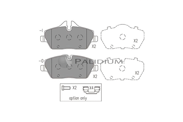 Brake Pad Set, disc brake (P1-1031)