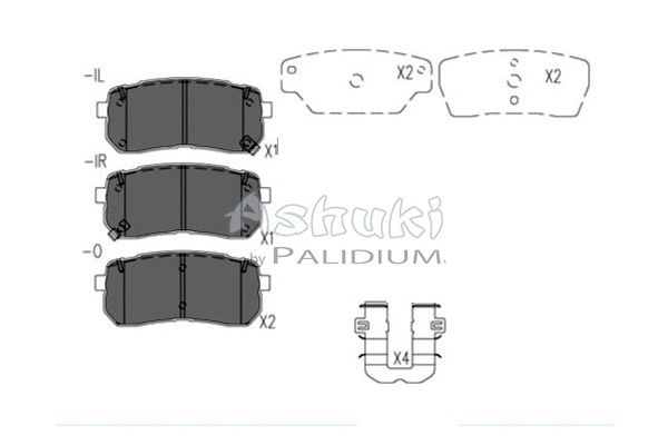 Brake Pad Set, disc brake (I043-25)