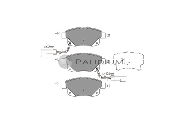 Brake Pad Set, disc brake (P1-1074)