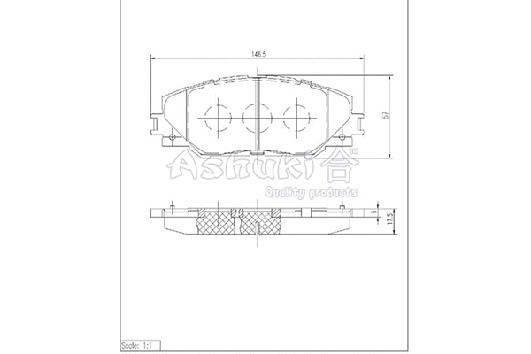 Brake Pad Set, disc brake (T113-15)