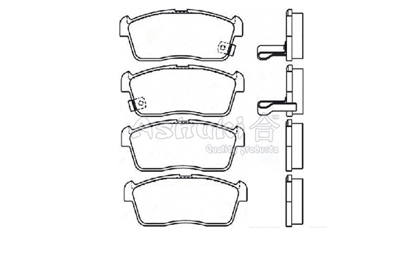 Brake Pad Set, disc brake (D091-08)