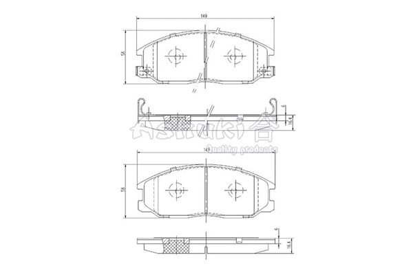 Brake Pad Set, disc brake (SY010-12)