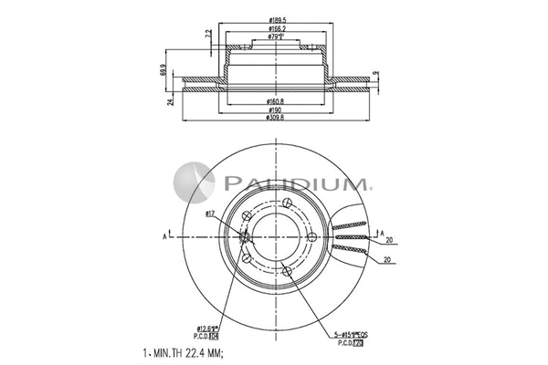Brake Disc (P330-157)