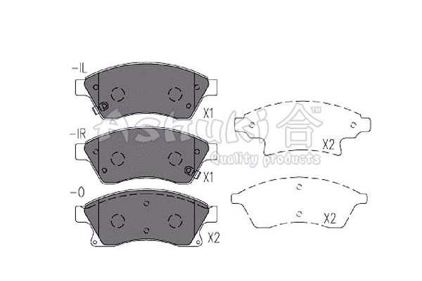 Brake Pad Set, disc brake (J009-50)