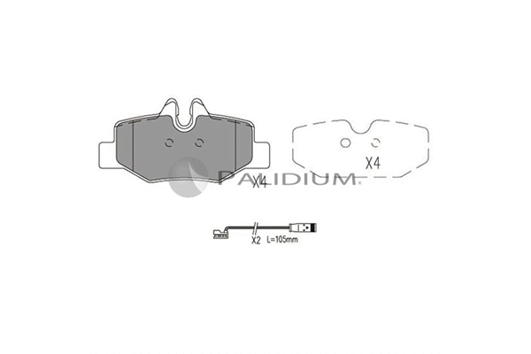 Brake Pad Set, disc brake (P1-1085)