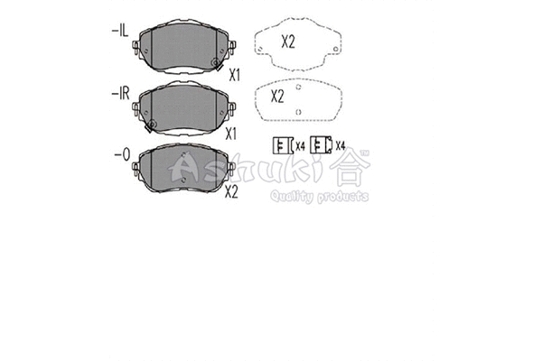 Brake Pad Set, disc brake (T112-68)