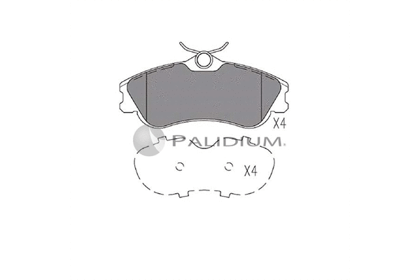 Brake Pad Set, disc brake (P1-1201)