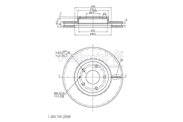 Brake Disc (M606-55)
