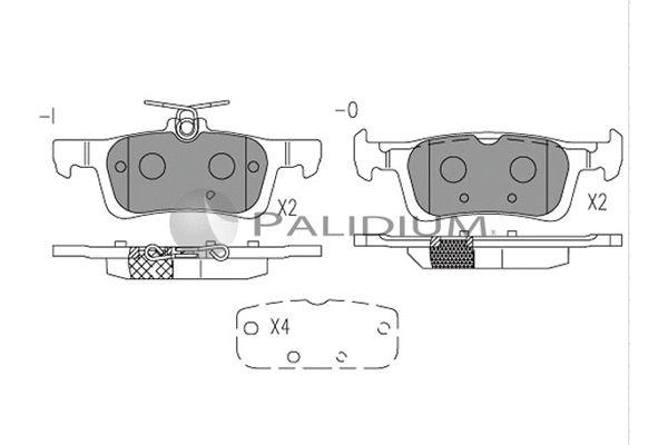 Brake Pad Set, disc brake (P1-1531)