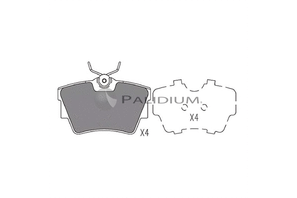 Brake Pad Set, disc brake (P1-1043)