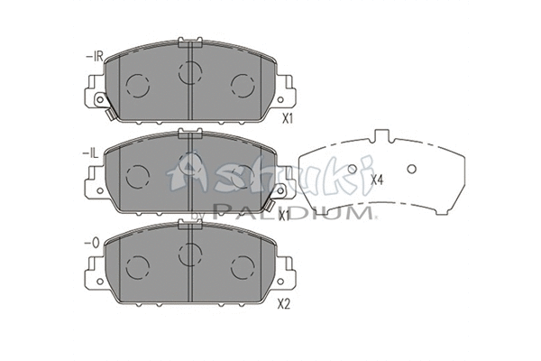 Brake Pad Set, disc brake (H026-43)