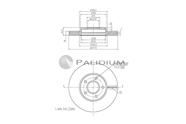 Brake Disc (P330-144)