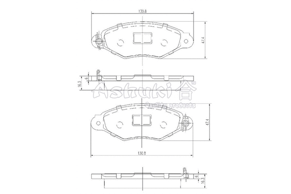 Brake Pad Set, disc brake (1080-3901)