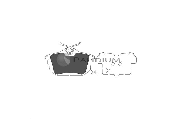 Brake Pad Set, disc brake (P1-1117)