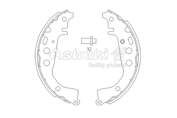 Brake Shoe Set (1050-1702)