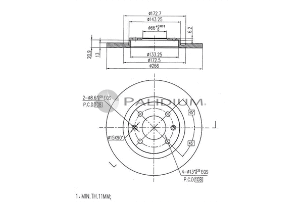 Brake Disc (P330-073)