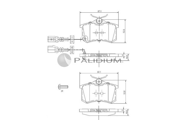 Brake Pad Set, disc brake (P1-1101)