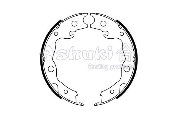 Brake Shoe Set, parking brake (1050-7501)