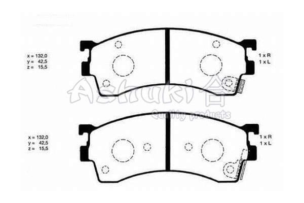 Brake Pad Set, disc brake (M050-10)