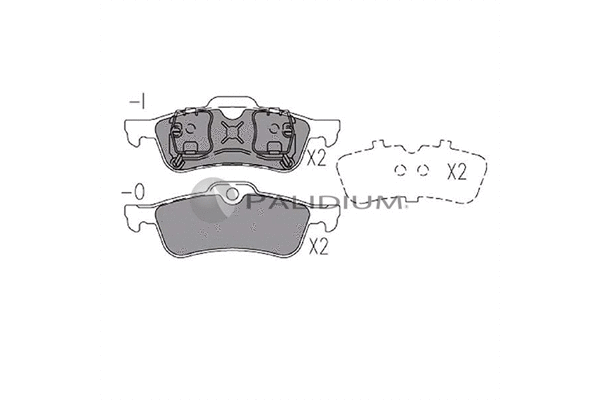 Brake Pad Set, disc brake (P1-1140)