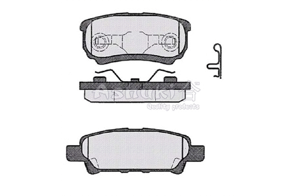Brake Pad Set, disc brake (1083-4105)
