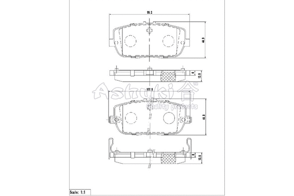 Brake Pad Set, disc brake (M054-08)