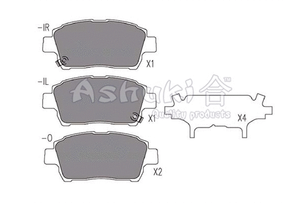 Brake Pad Set, disc brake (1080-8802)