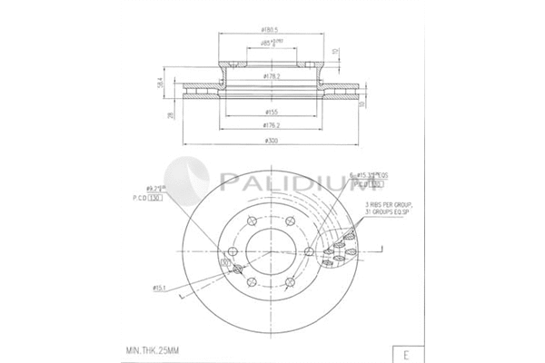 Brake Disc (P330-275)