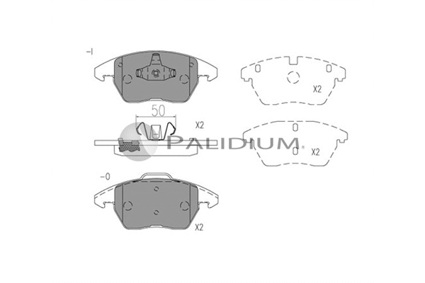 Brake Pad Set, disc brake (P1-1528)