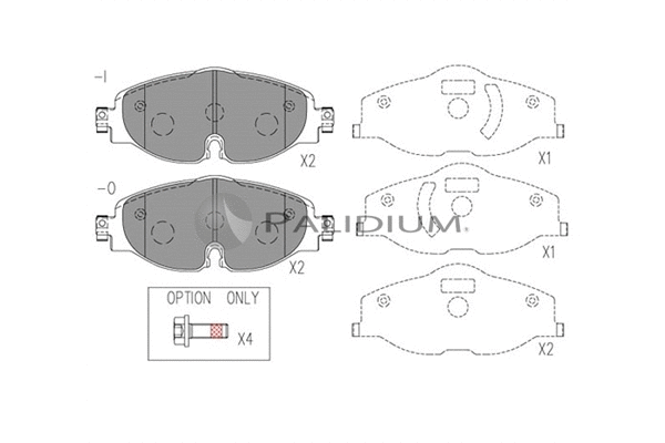 Brake Pad Set, disc brake (P1-1551)