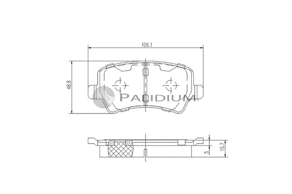 Brake Pad Set, disc brake (P1-1113)