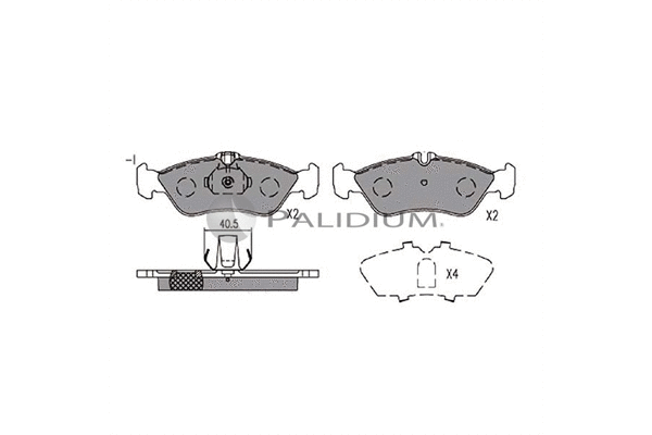 Brake Pad Set, disc brake (P1-1134)