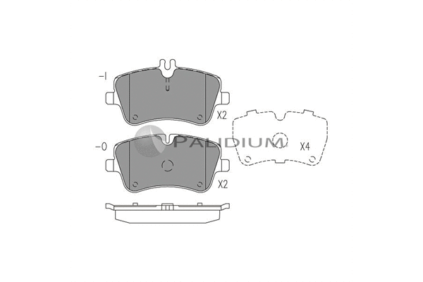 Brake Pad Set, disc brake (P1-1039)
